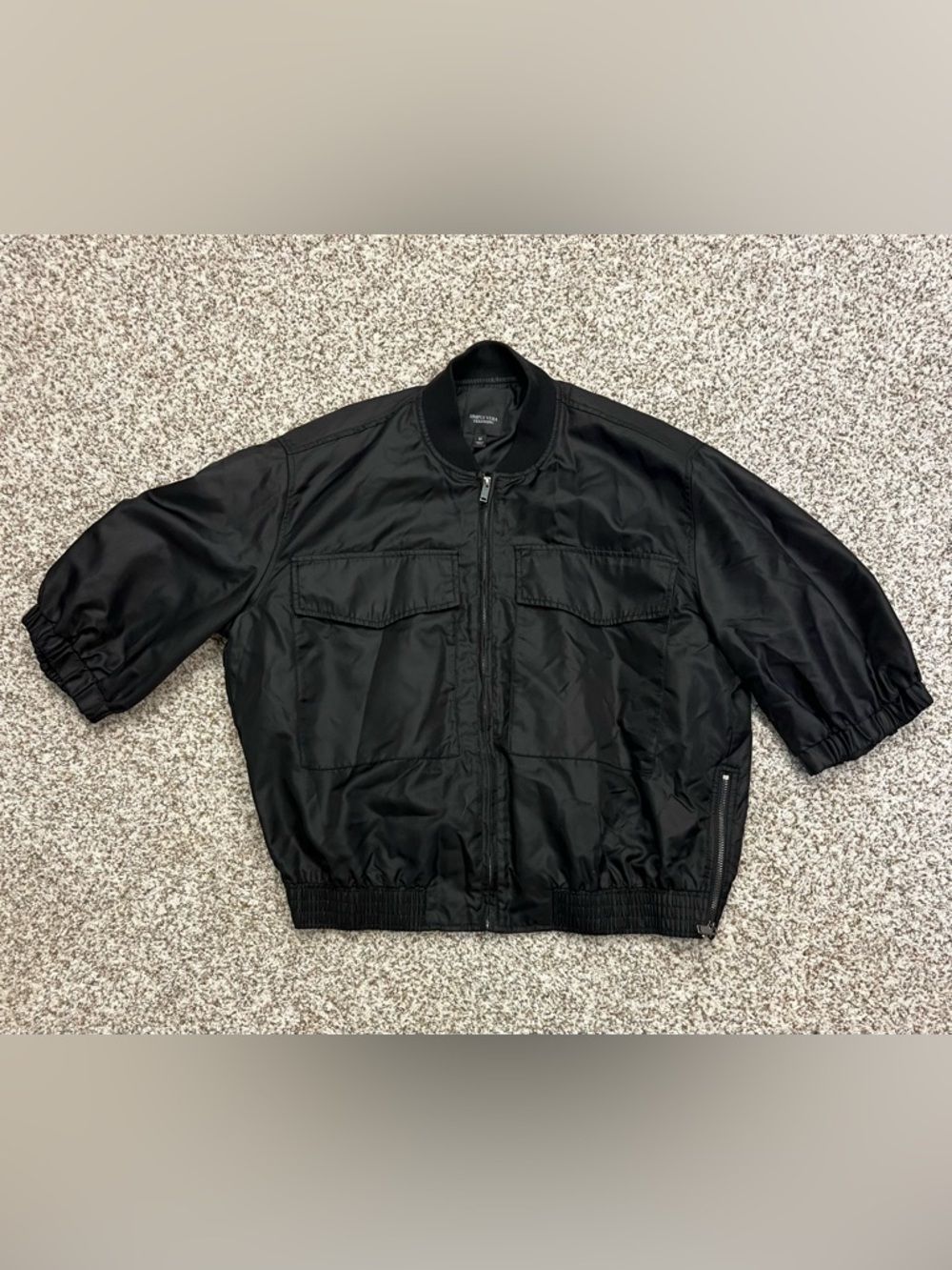 Simply Vera Vera Wang Black Bomber Jacket